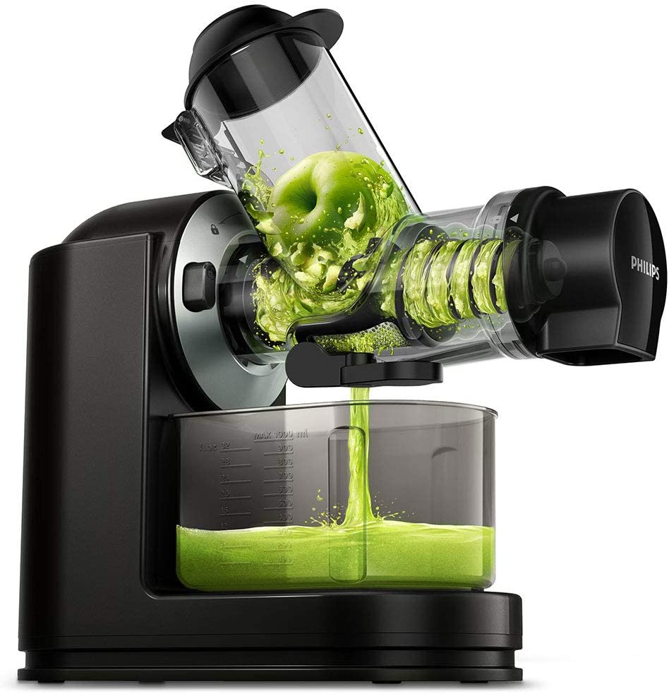 Philips Domestic Appliances Philips Chew Juicer - 150W 1L Recipe Booklet XL Tube Quick Clean (HR1889/71)