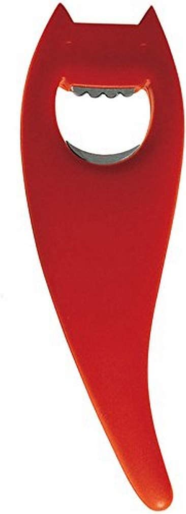 A di Alessi Diabolix Bottle Opener, Red, (ABC01 R)