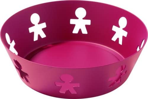 \'A di Alessi \"Girotondo Pierced Round Edge Case Epoxidharzlackiert Stainless Steel Red
