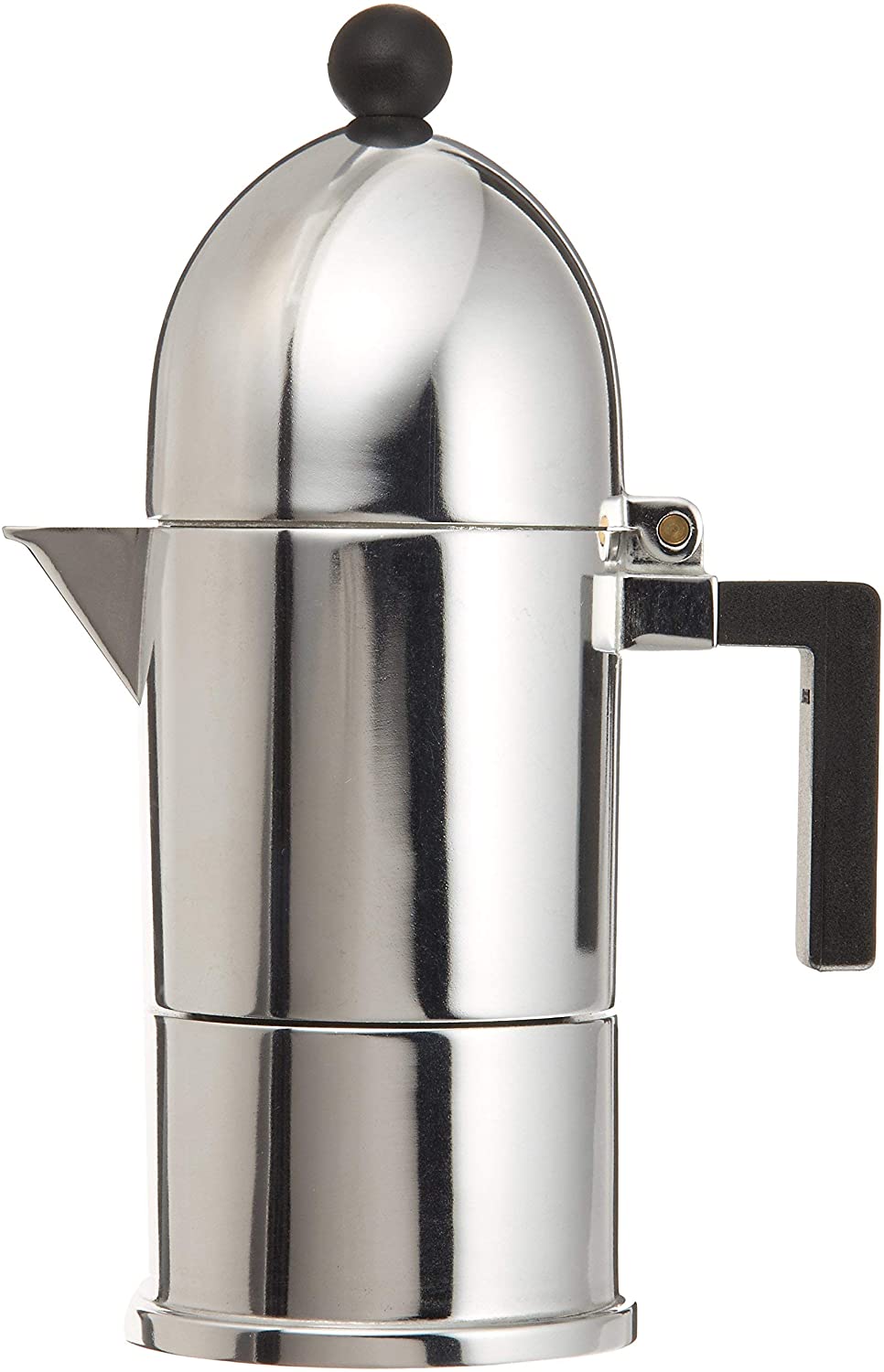 A di Alessi La Cupola Espresso Coffee Maker, 1 Cup, Black, (A9095/1 B)