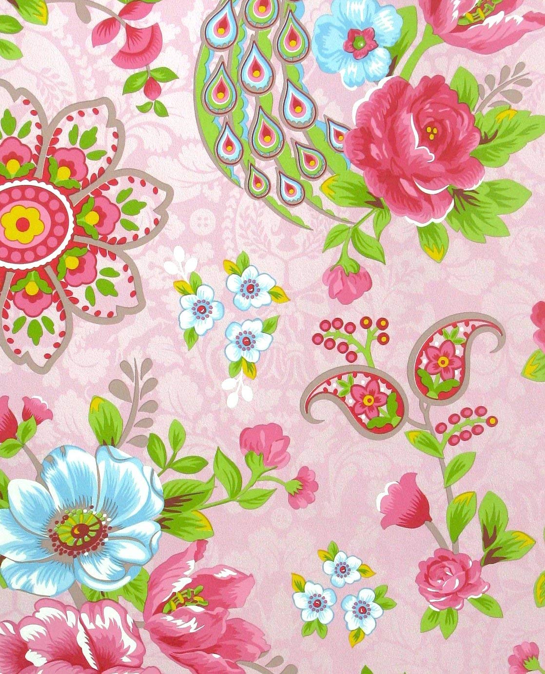 Eijffinger Pip Studio Wallpaper Flowers In The Mix Pink 313053