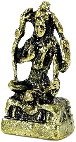 Guru-Shop GURU SHOP Small Shiva Talisman from India - Motif 3, Gold, Sculptures & Statues