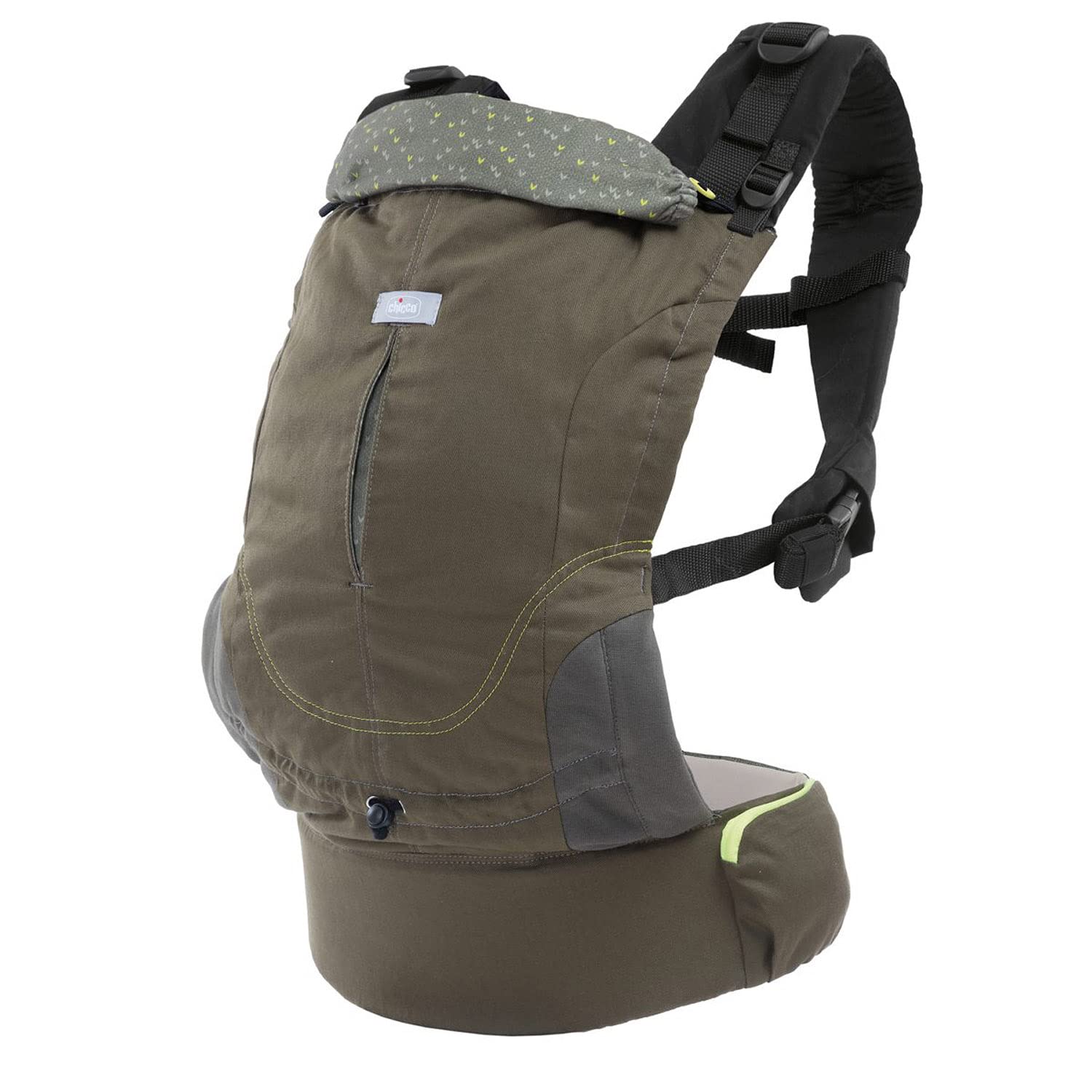 Chicco Myamaki Fit Ergonomic Baby Carrier Sling for Babies and Toddlers from Birth to 15 kg, Evolutionary Cotton Carrier with Adjustable Seat and Panel, Back and Neck Support