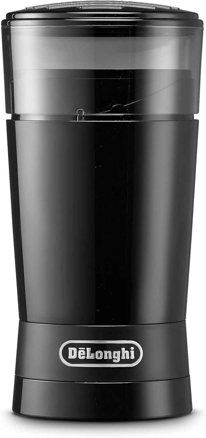 De\'Longhi KG200 Electric Coffee Grinder Stainless Steel Blade 90g Coffee Bean Capacity Black