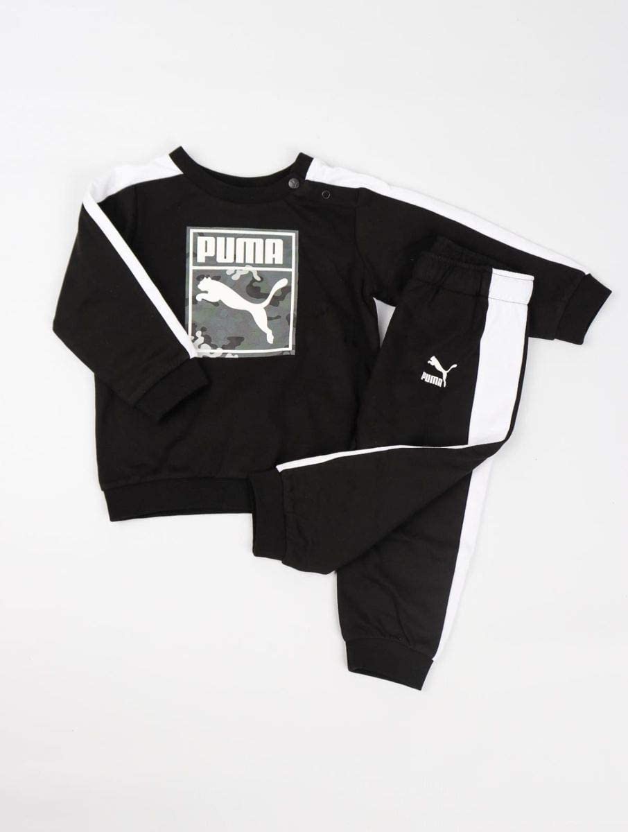 PUMA Baby Boys Minicats T7 Crew Jogger Tracksuit