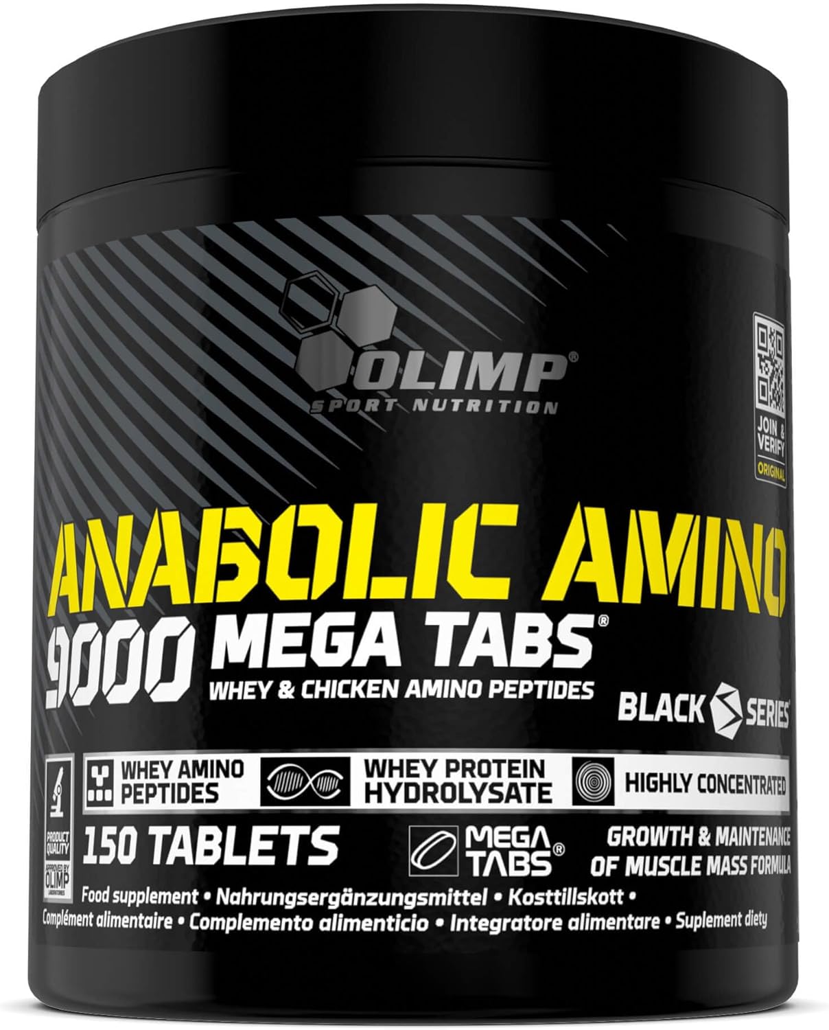 OLIMP SPORT NUTRITION Store Olimp Sport Nutrition Amino Acids Complex High Dose - 150 Capsules - Anabolic Amino 9000 Mega Tabs
