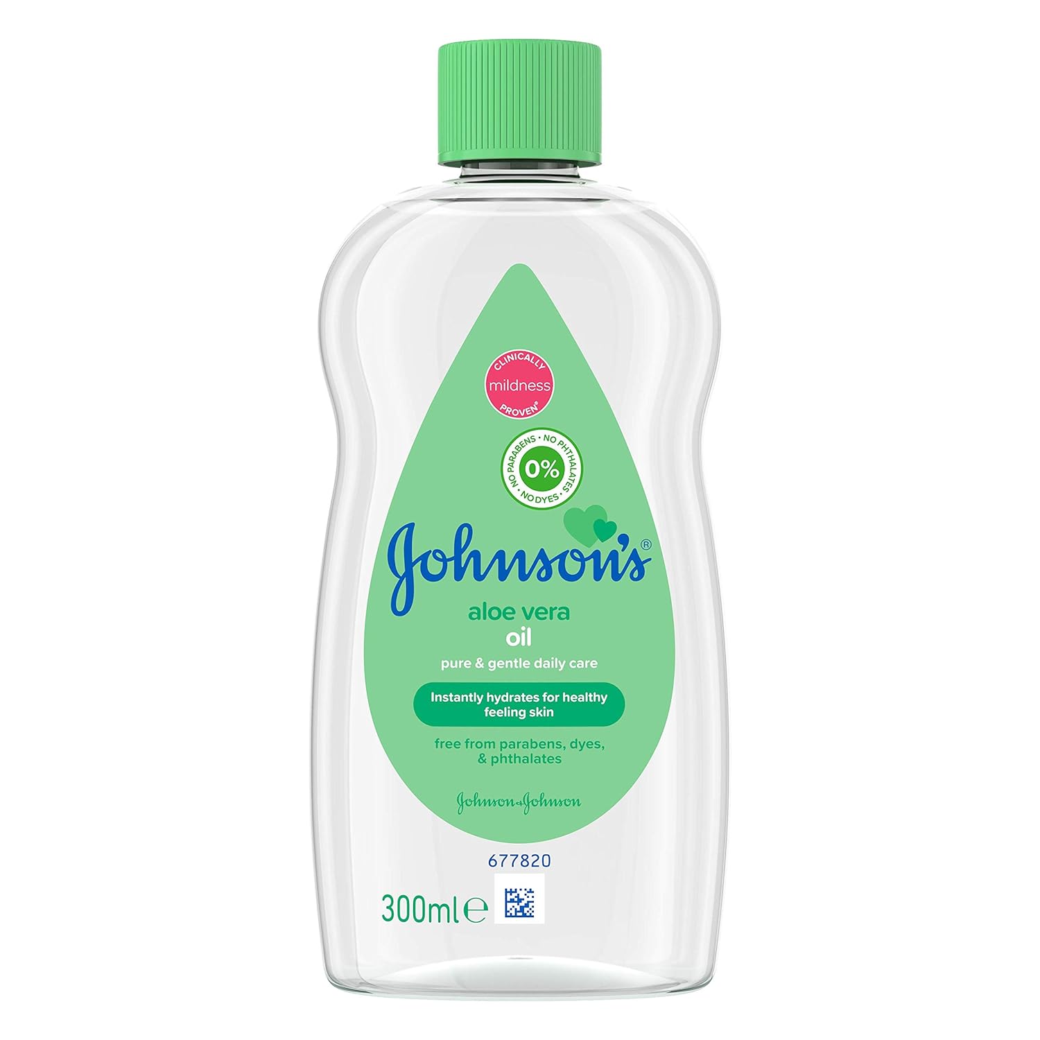 Johnson\'s Aloe Vera Baby Oil 300ml Leaves Skin Soft and Smooth Ideal for Sensitive Skin
