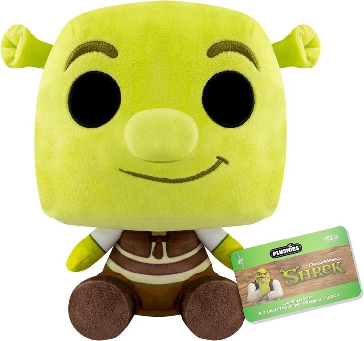 Funko Pop! Plush Shrek - () ​ - Plush Toy - Birthday Gift Idea - Official Merchandise - Stuffed Plush Toys for Children and Adults - Ideal for Movies Fans and Girlfriends