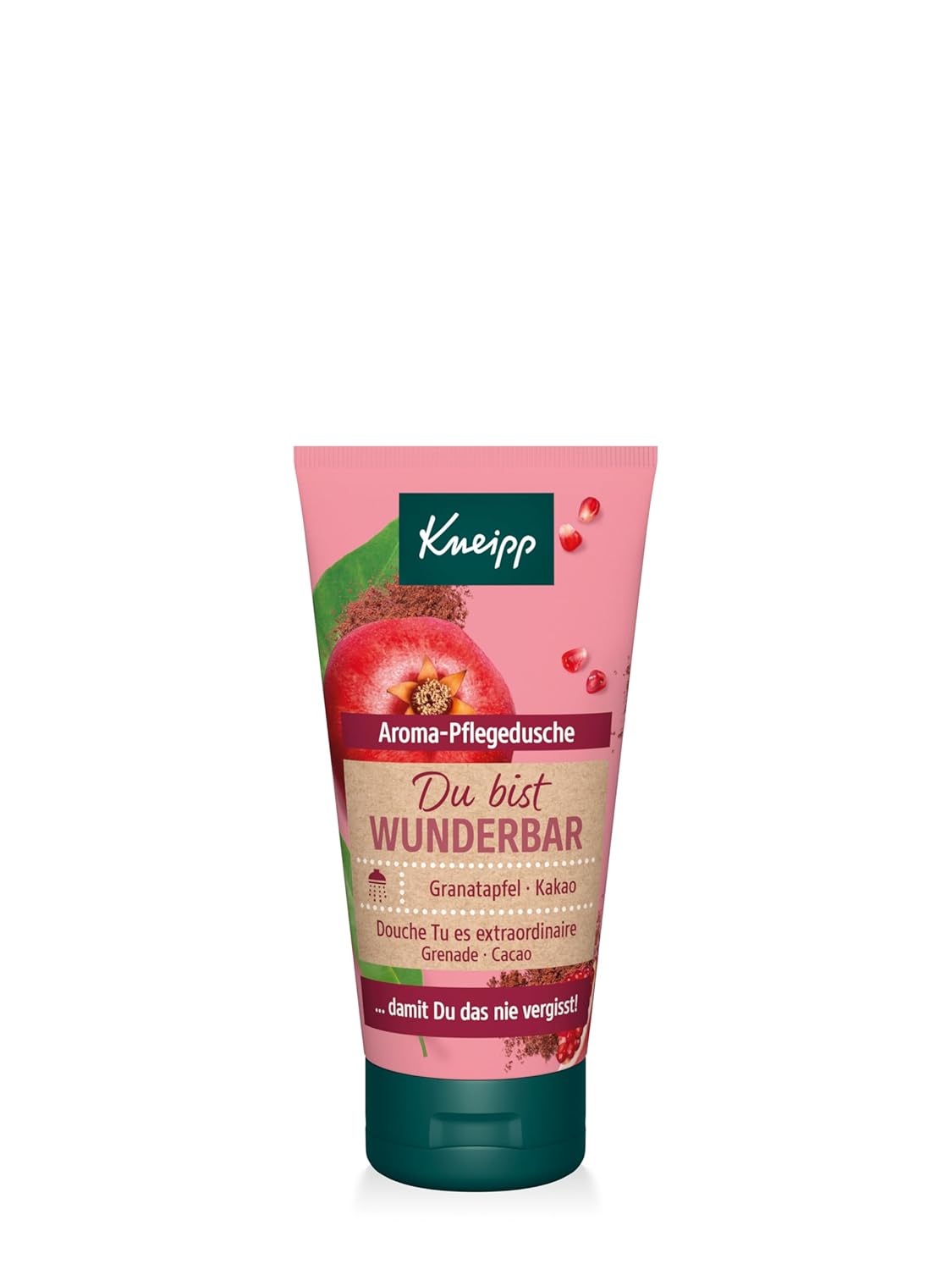 Kneipp Aroma shower \"Du sind wunder\" with valuable extracts of pomegranate and cocoa, travel size, 50 ml