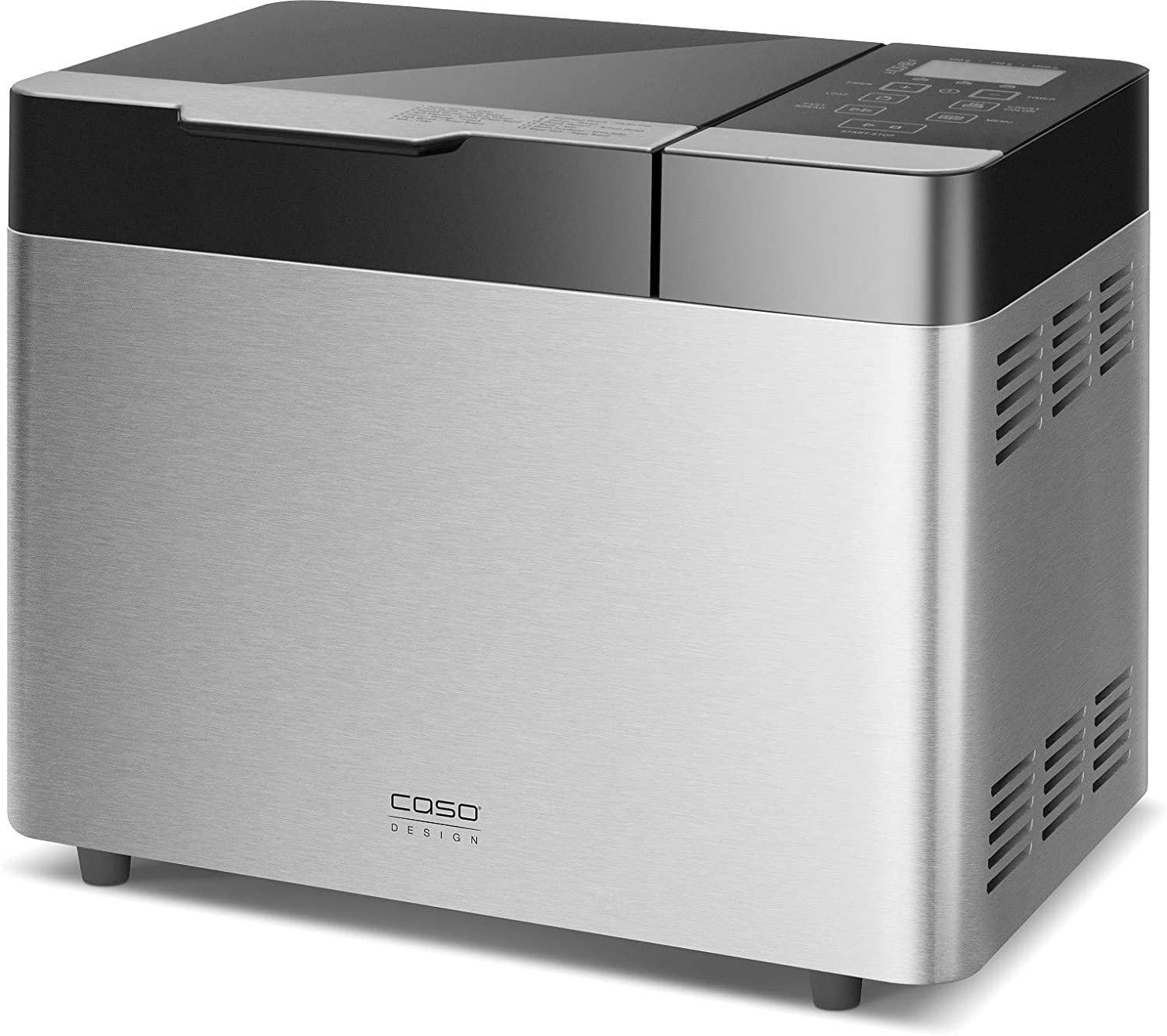 Caso BM 1000 Designer Bread Maker with Folding Dough Hook, Bread Size and Crust Adjustable, 13 Automatic Programmes, Gluten-Free Bread Programme, Includes Timer