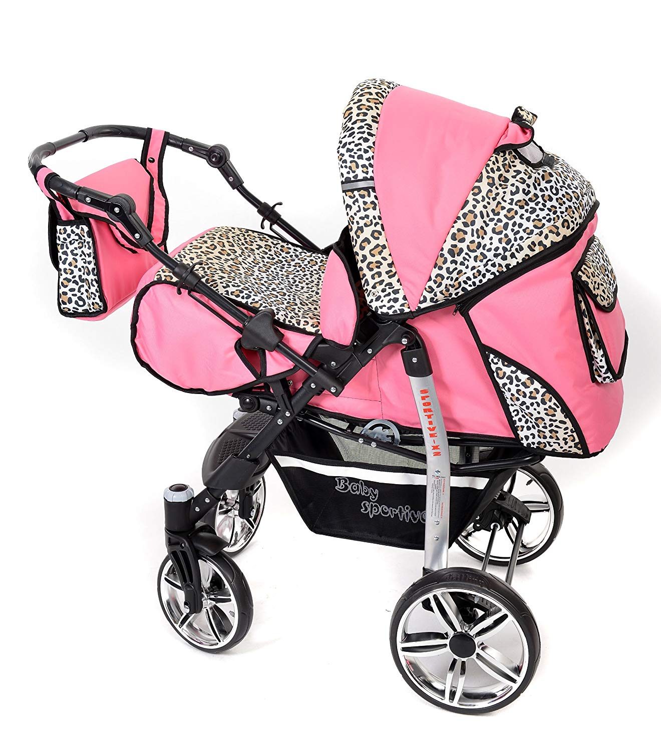 Baby Sportive You and Baby SPORTIV-X2 Kombi-Kinderwagen 3in1 | mit Zubehör | für Kinder ab der Geburt bis 3 Jahre | Gewicht 13 kg | Faltmaß mit Rädern B99 x T60 x H72