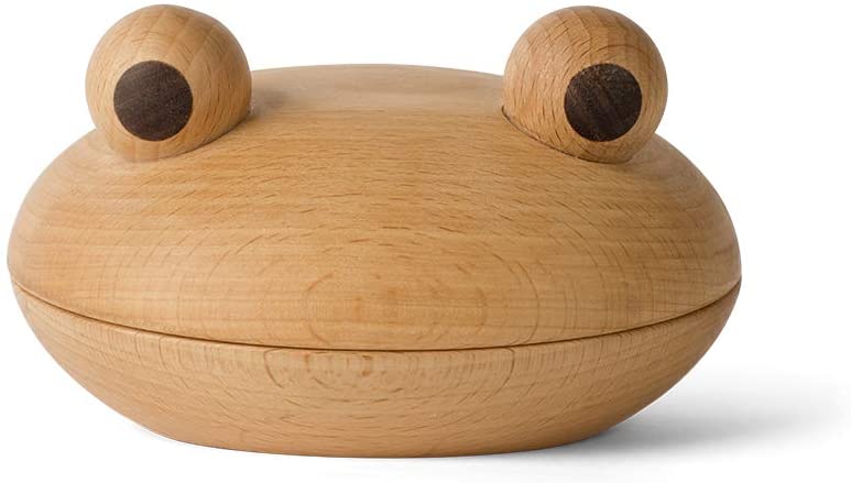 Spring Copenhagen – Frog Bowl – Decorative Bowl made of Beech Wood and Walnut – Danish Design – Unique – Handmade – Gift Idea