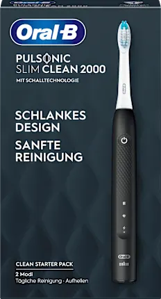 Oral-B Electric Toothbrush Pulsonic Slim Clean 2000 Black, 1 pc