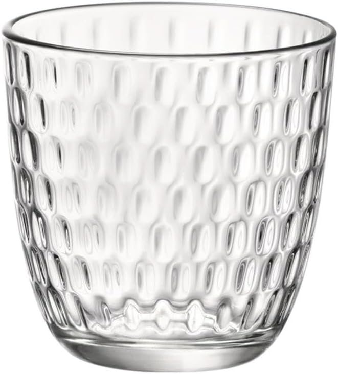 Bormioli Rocco Slot Glasses Set, Clear, 6 Pieces (Pack of 6)