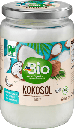 dmBio Coconut oil, native, natural country, 620 ml