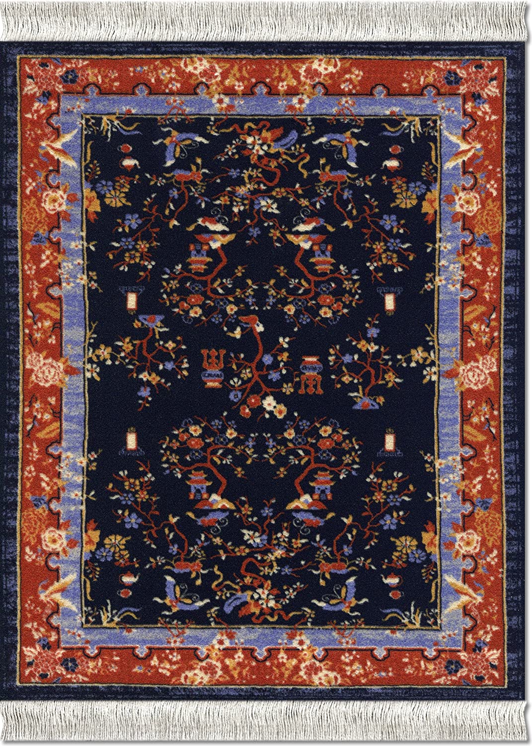 Mouserug Coaster Rugs CHE-C Asian Collection Mouse Mat - Emperors Garden Pattern