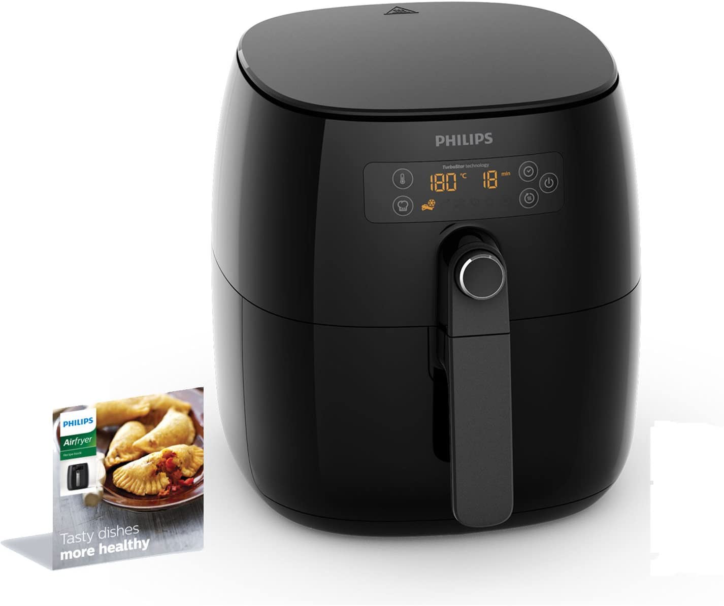 Philips HD9641/90 Airfryer Turbo-Star Hot Air Fryer 1425 W 800 g Basket Size Black