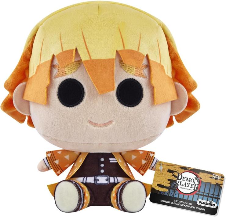 Funko Plush: Demon Slayer - 7" Zenitsu Agatsuma - Plush Toy - Birthday Gift Idea - Official Merchandise - Stuffed Plush Toys for Children and Adults - Ideal for Anime Fans