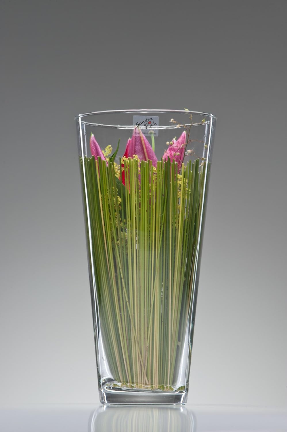 Sandra Rich Glass Vase Coni Glass Table Vase 30 cm