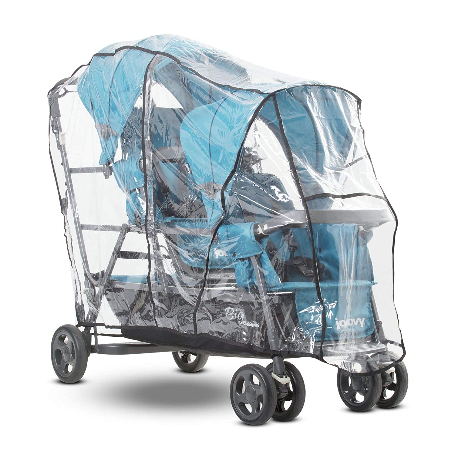 Joovy Big Caboose Rain Cover Triple Pram Raincover - Clear