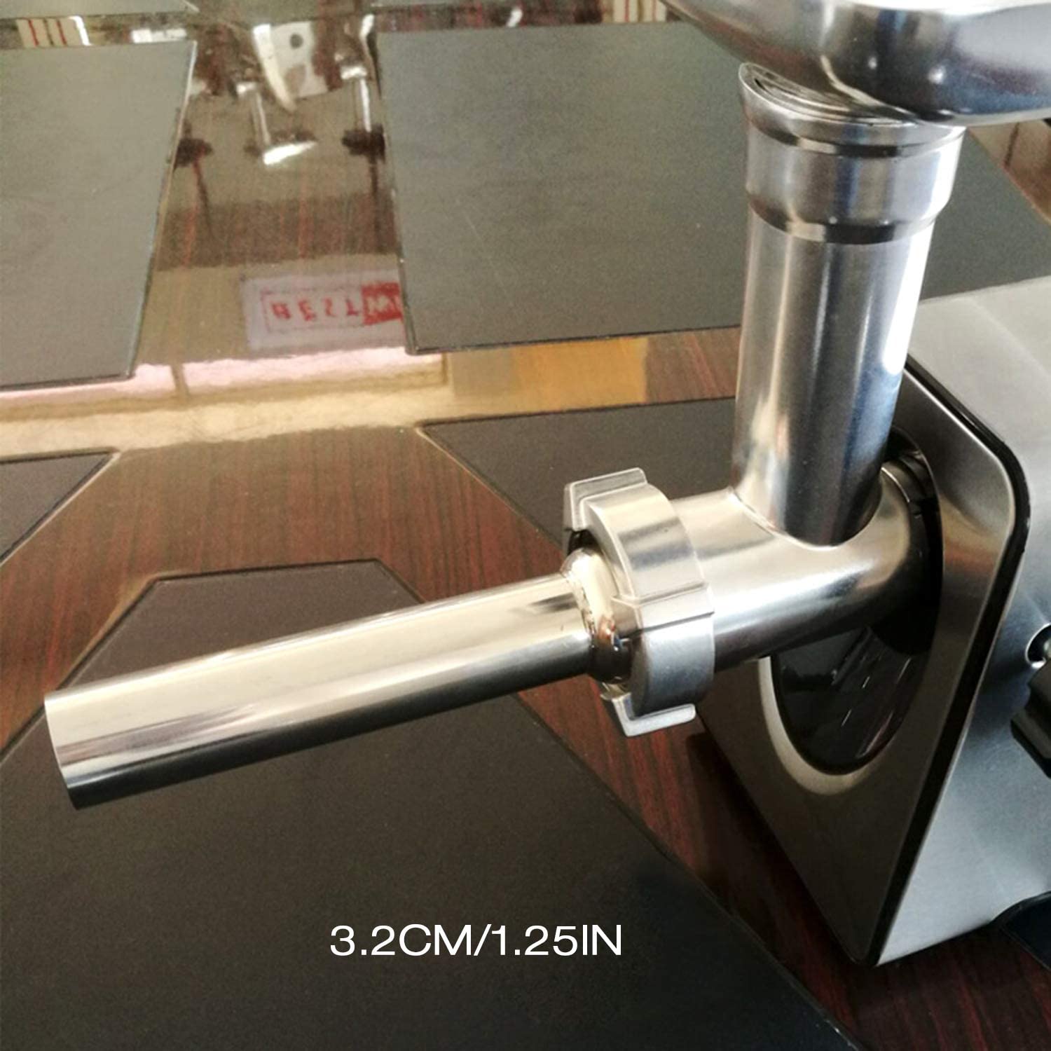 iVict #12 Stainless Steel Sausage Filler Tube for Meat Mincer / Food Mill
