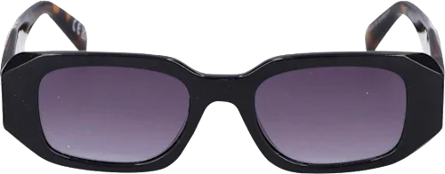 SUNDANCE Adult sunglasses, black oval frame, purple lenses, 1 pc.