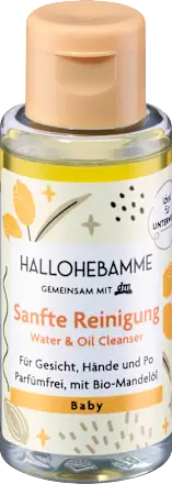 HALLOHEBAMME Gentle cleanser for face, hands & bottom, travel size, 50 ml