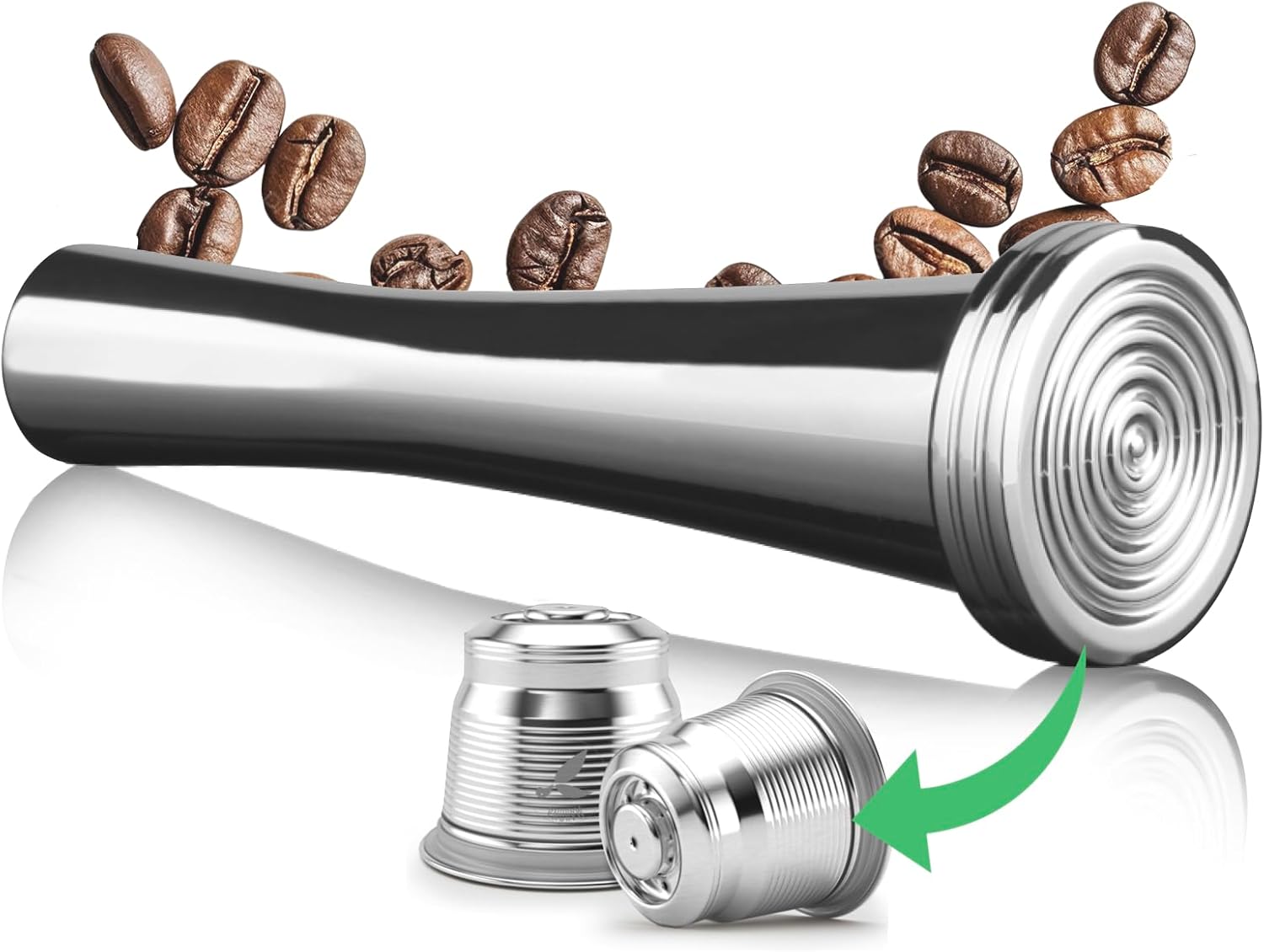 Tamper Compatible with mahona Reusable Coffee Capsules