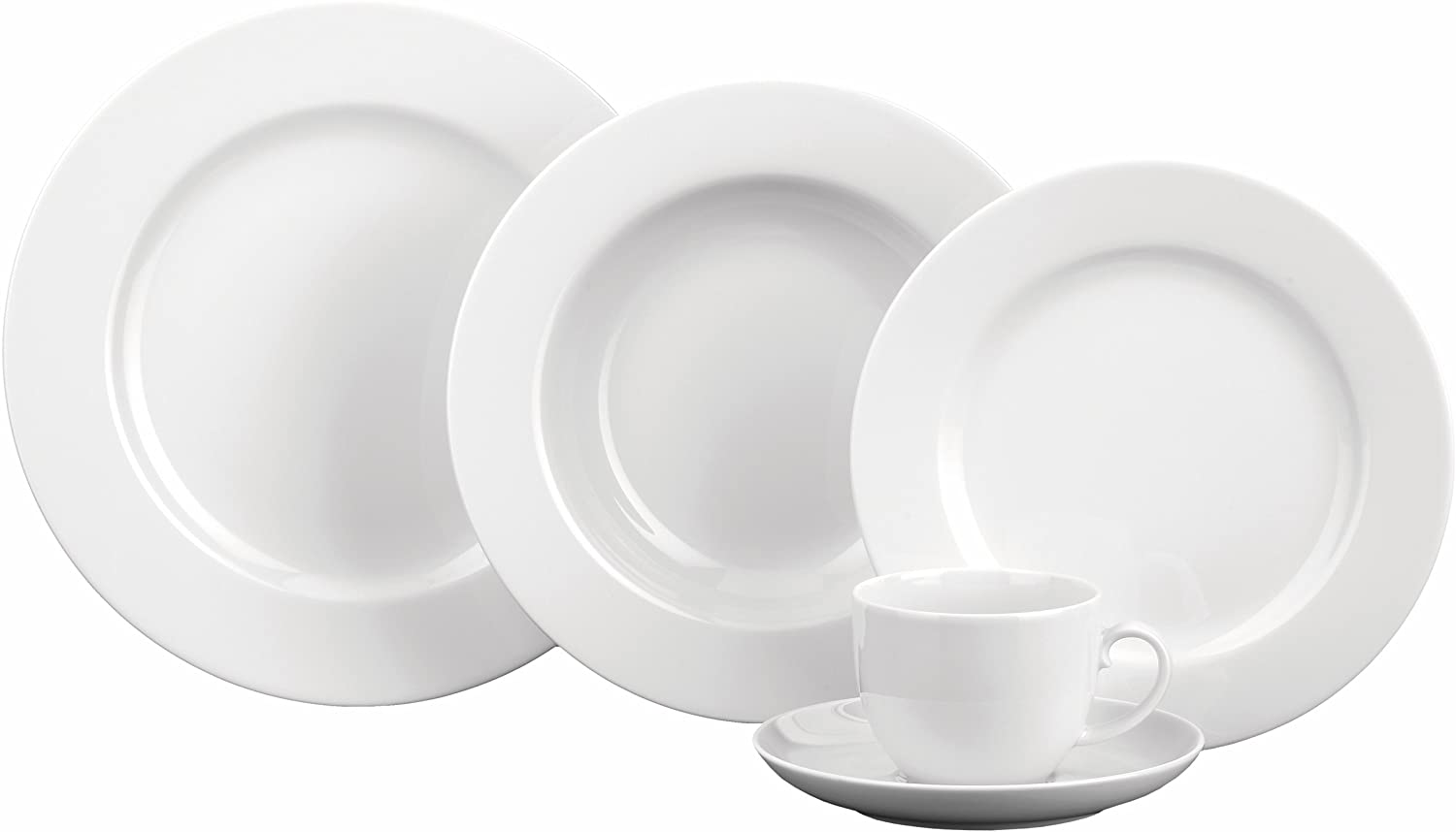 Seltmann Weiden Rondo 001.000527 Crockery Set 30 Pieces White