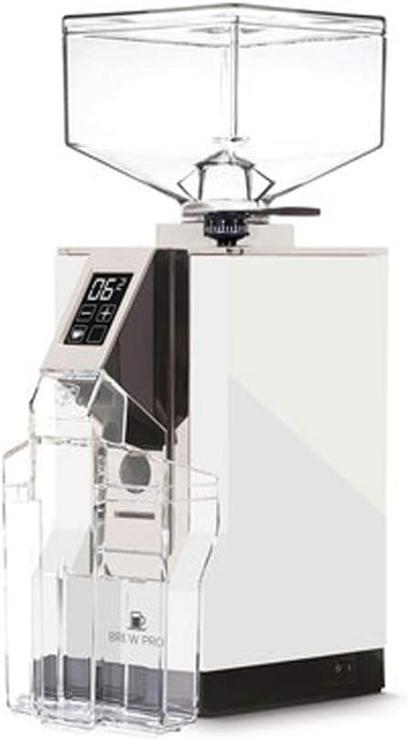 EUREKA CD - Mignon Brew Pro Matte White Blanc Electronic Coffee Grinder, Stainless Steel, 1 Liter, White