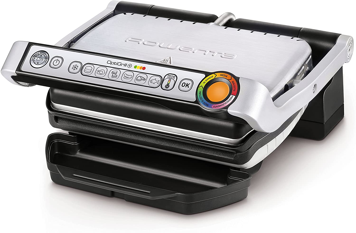 Rowenta Optigrill Optigrill Grill Pan + Black / Silver (Italian Product)