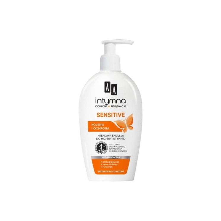 AA Intimate Protection + Creamy Care Sensitive Intimate Hygiene Emulsion 300 ml