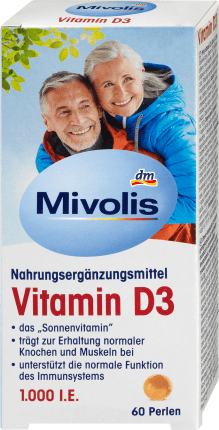 Mivolis Vitamin D3 pearls 1000 I.E. 60 ST, 13.3 g