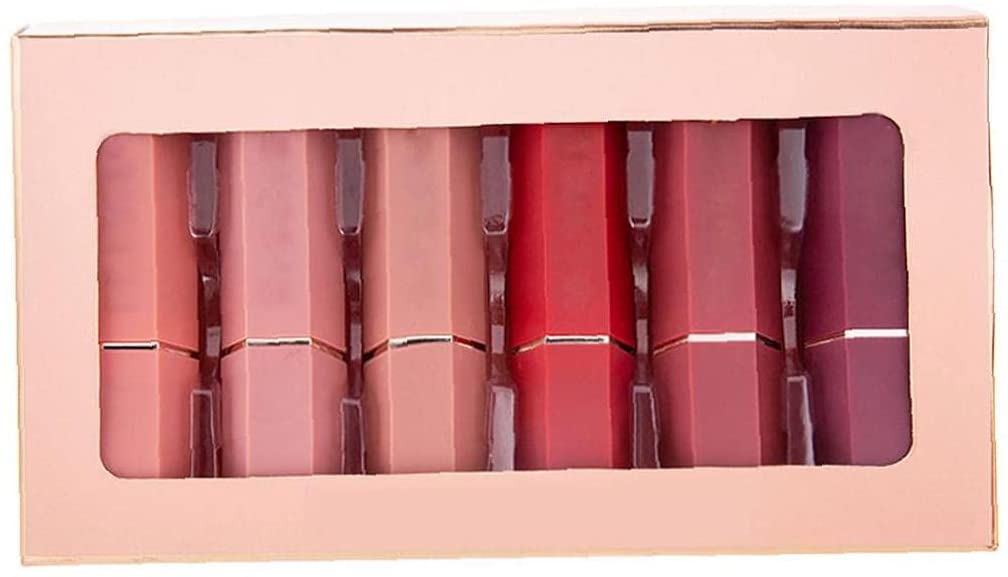 NiceJoy Matt Matte Lippenstift Lippenstift 6 Farben Geschenkbox wasserdichte Nude Makeup Set 6 stücke