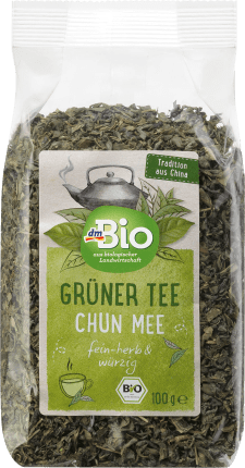 dmBio Green tea chun mee, loose, 100 g