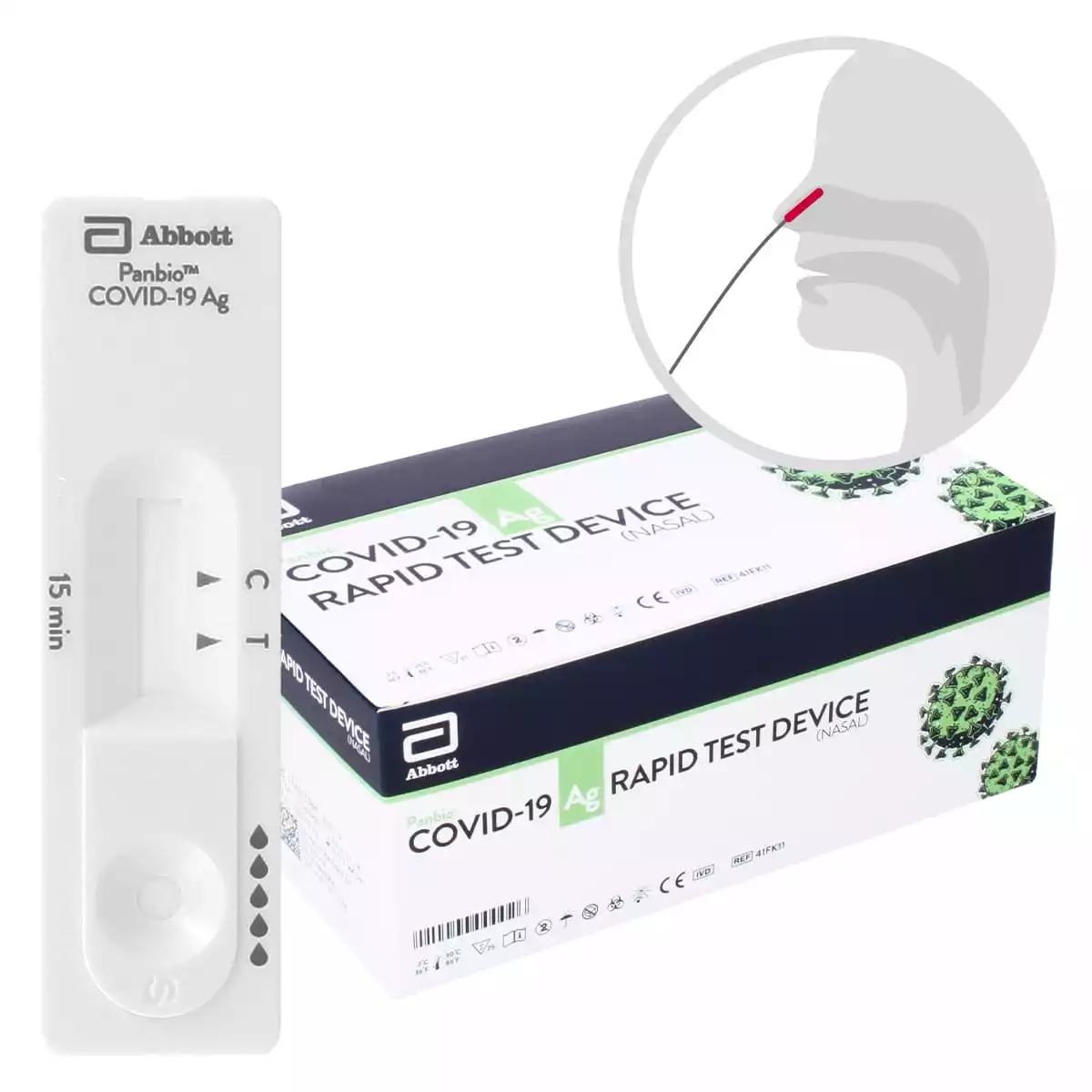 Abbott Panbio™ COVID-19 Antigen Rapid Test (Nasal), 25 pieces