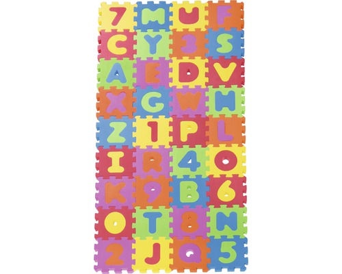 Hornbach ABC numbers puzzle mat 16x16 cm set of 36
