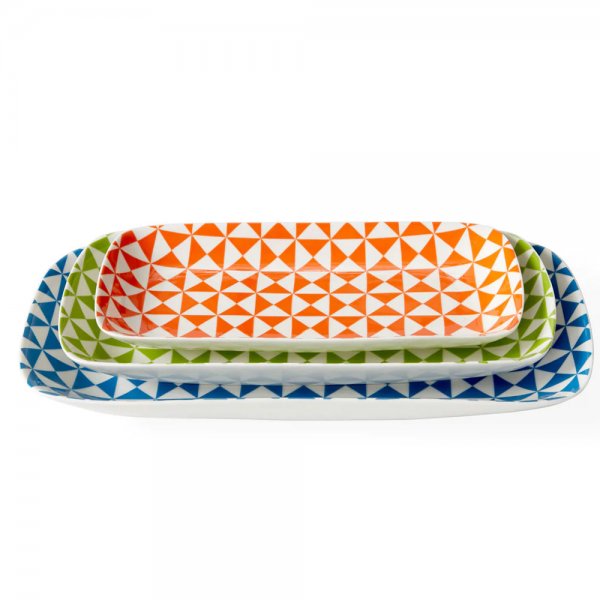 Carnaby Nesting Dishes storage plate (3 parts) by Jonathan Adler