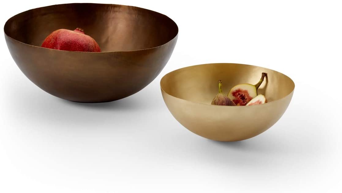 Philippi Brass Bowl - 20 (H) Cm - Brass With Patina - Handmade