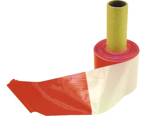 Hornbach Barrier tape, fluttering tape, warning tape red/white 100 m, 80 mm