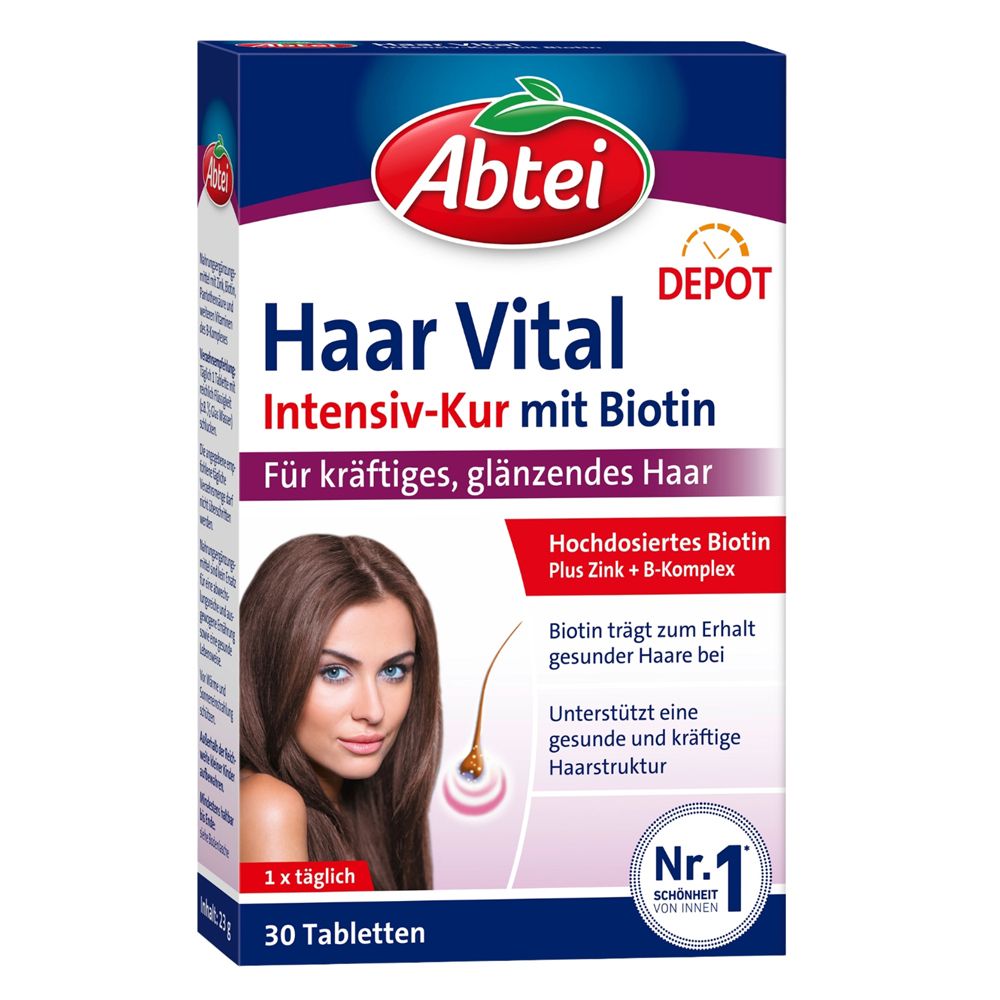 Abtei Abbey Hair Vital Intensive Treatment with Biotin 30 St