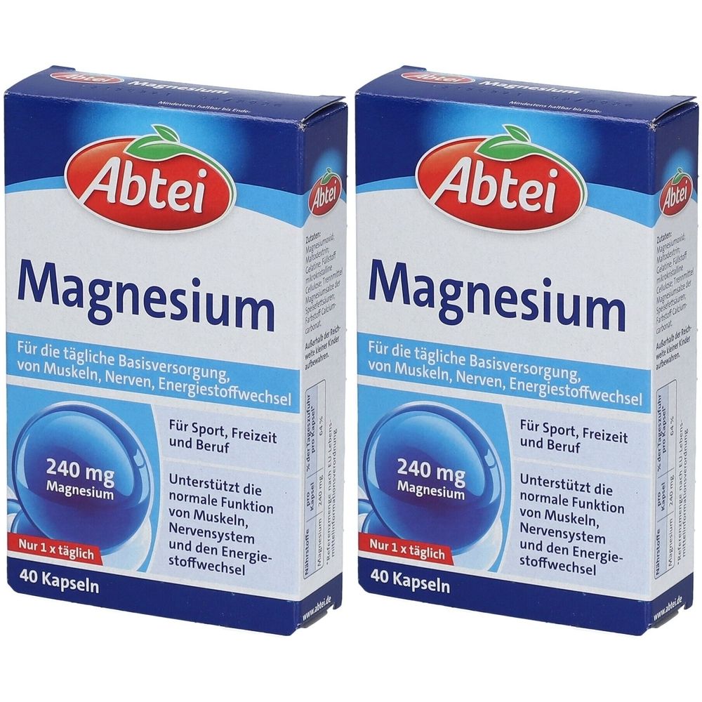 Abtei Magnesium 240 mg, 80 capsules