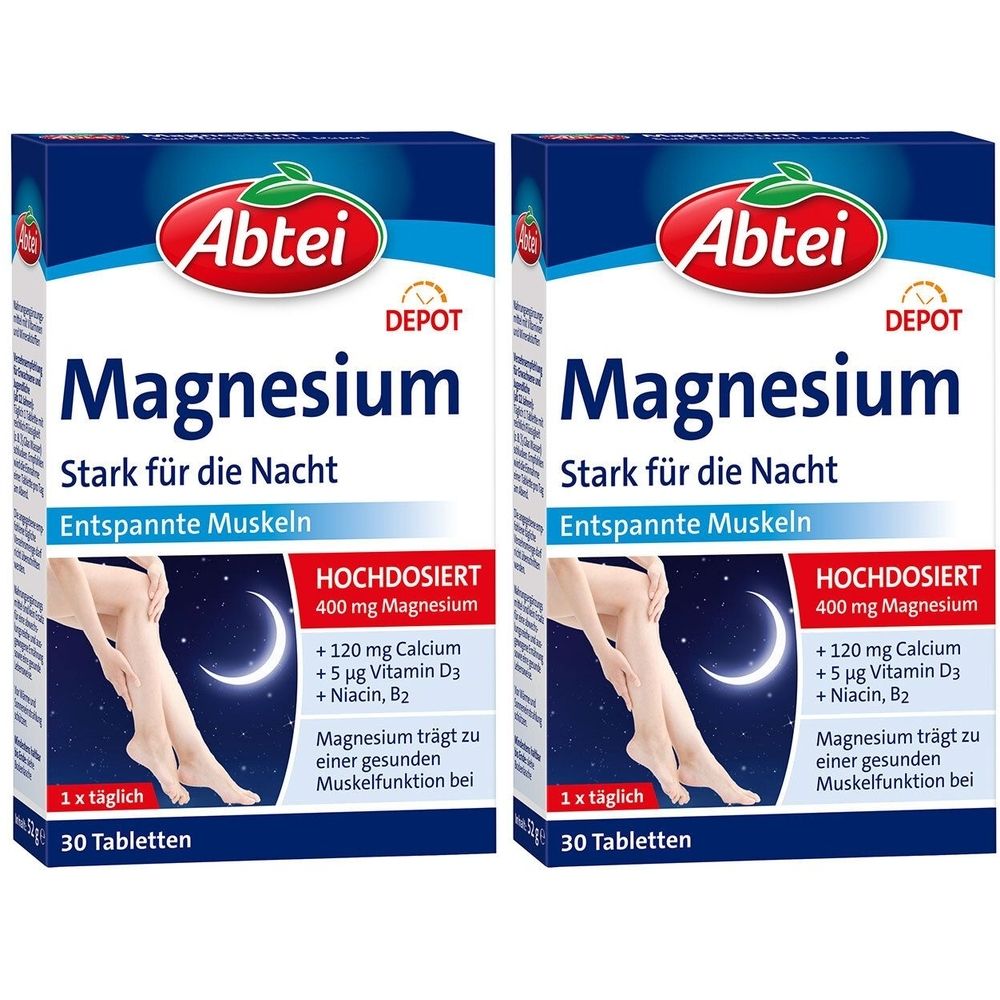 Abtei Magnesium 400 Strong for the Night, 60 capsules