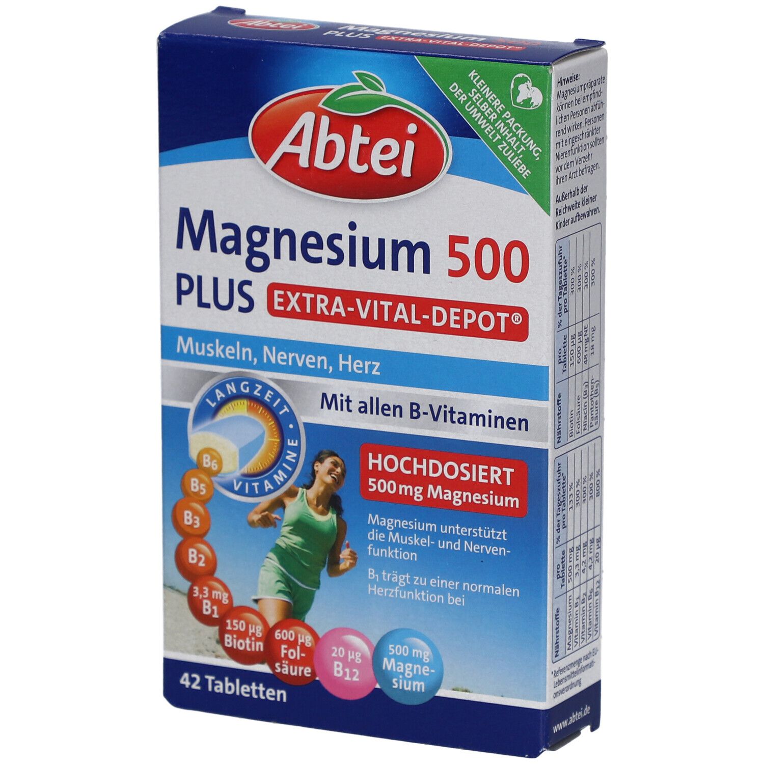 Abtei Magnesium 500 Plus Extra Vital Depot 42 St