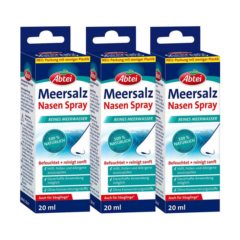 Abtei Meersalz Nasenspray 3x20 ml
