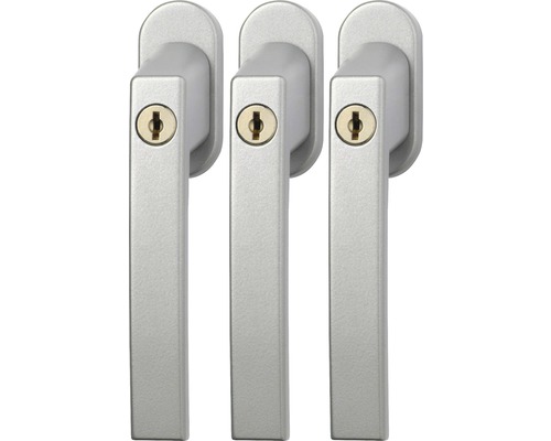 Abus window handle FG 210 with 1 key silver