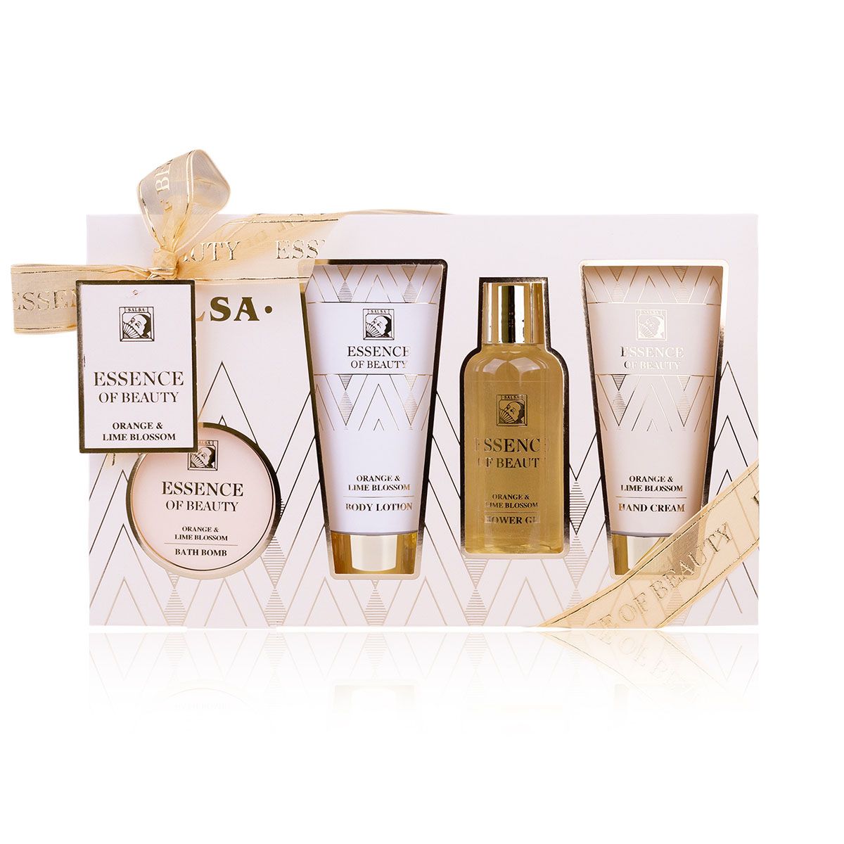 Accentra Bath Set Essence of Beauty Orange & Lime Blossom Gift Set, 390 ml
