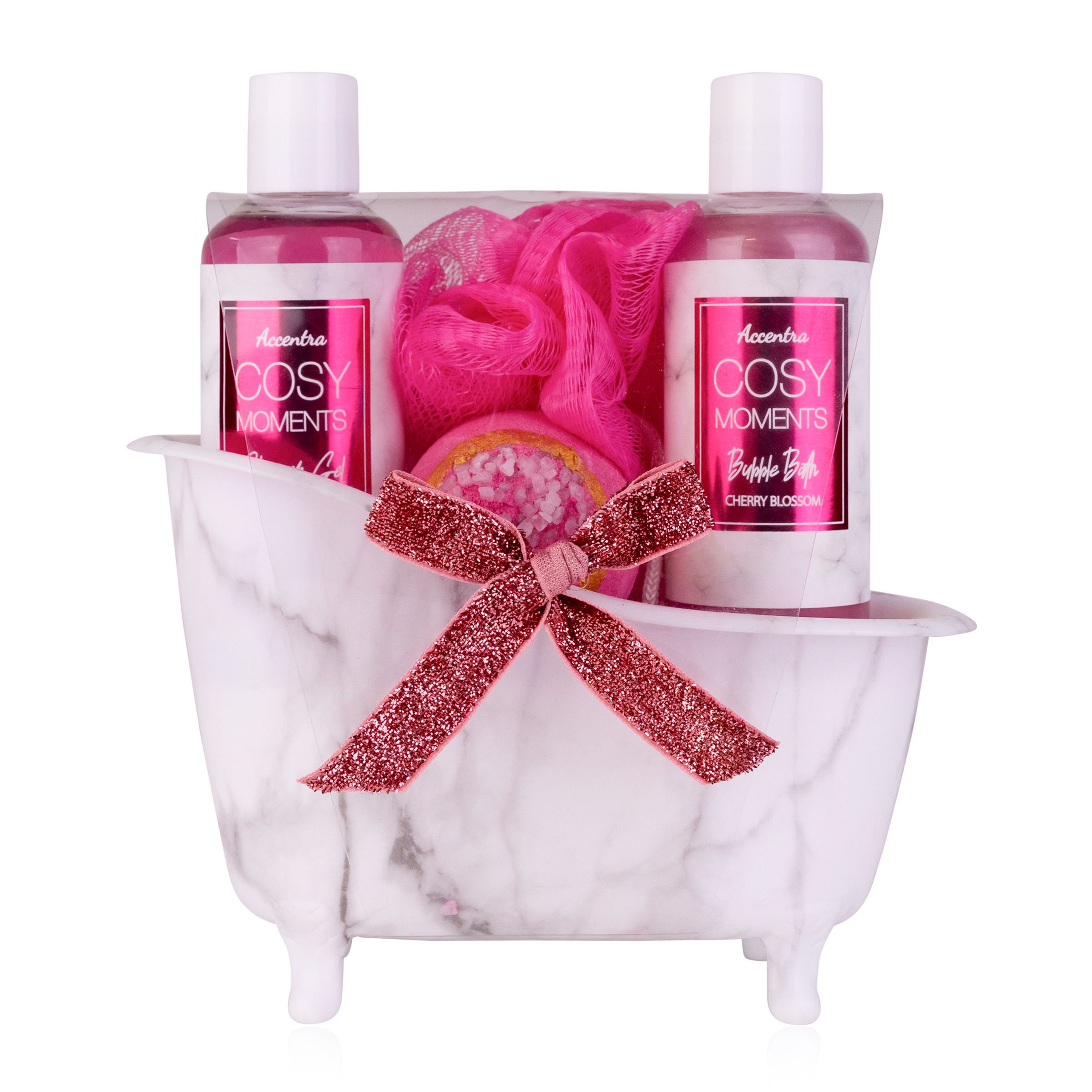 accentra Gift Set Bath Set Care Set Bathtub Cherry Gift Idea, 1 St