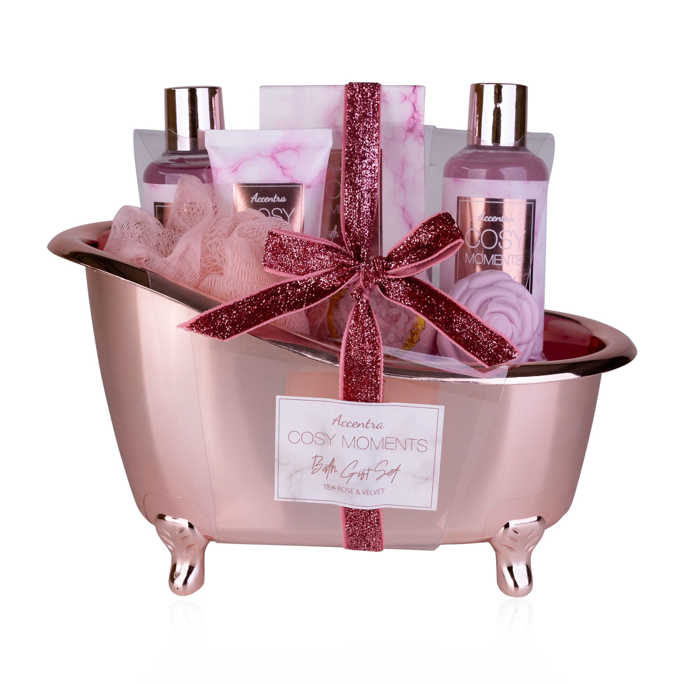 accentra Gift Set Bath Set Care Set Bathtub Rose & Velvet Gift Idea