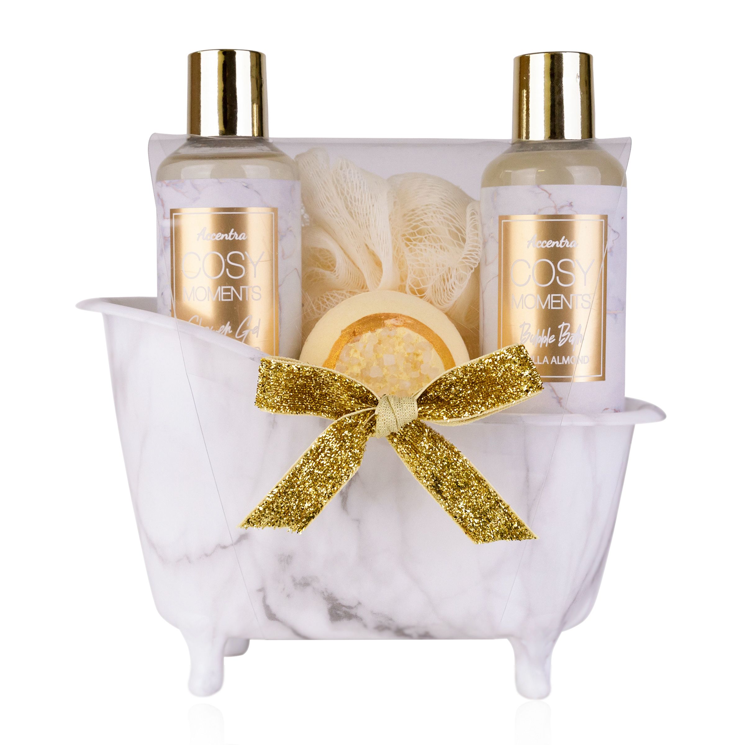 accentra Gift Set Bath Set Care Set Bath Vanilla Almond Gift Idea, 1 St